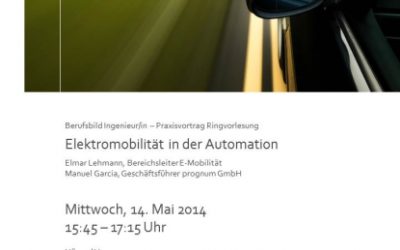 Ringvorlesung „Elektromobilität in der Automation“