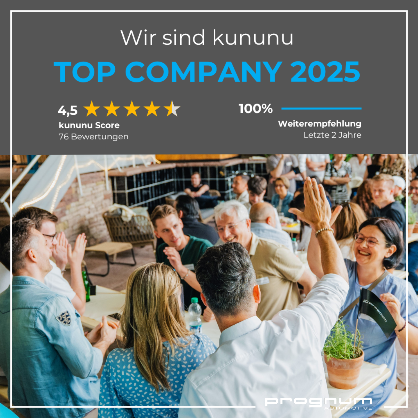 PROGNUM ist kununu TOP Company 2025🌟