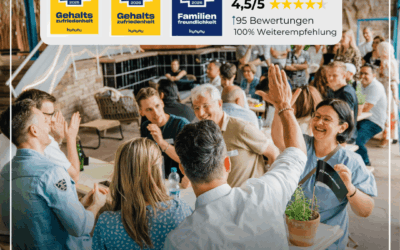 Top Rated-Siegel Gehaltszufriedenheit und Familienfreundlichkeit 2026 👨👩👧👦✨