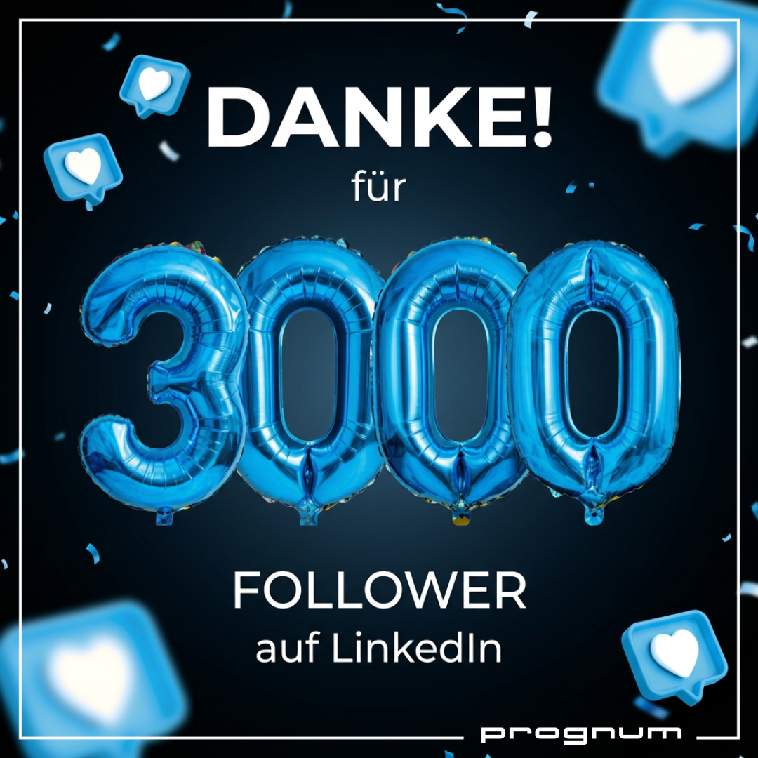3000 Follower auf LinkedIn 🎉